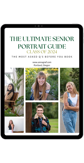 The Ultimate Senior Portrait Guide tablet
